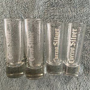 Jose Cuervo Silver Tequila Shot Glasses - Set of 4